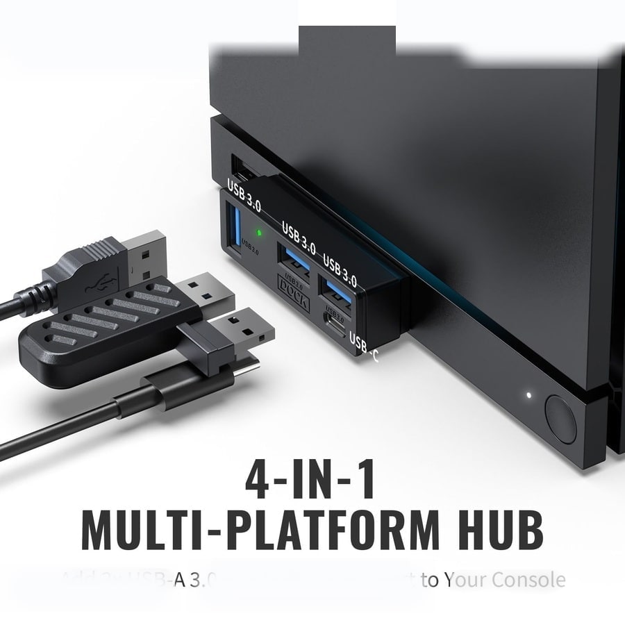 Steam Machine / PS5 / PC 4-in-1 USB 3.0 Hub sanitized image 3