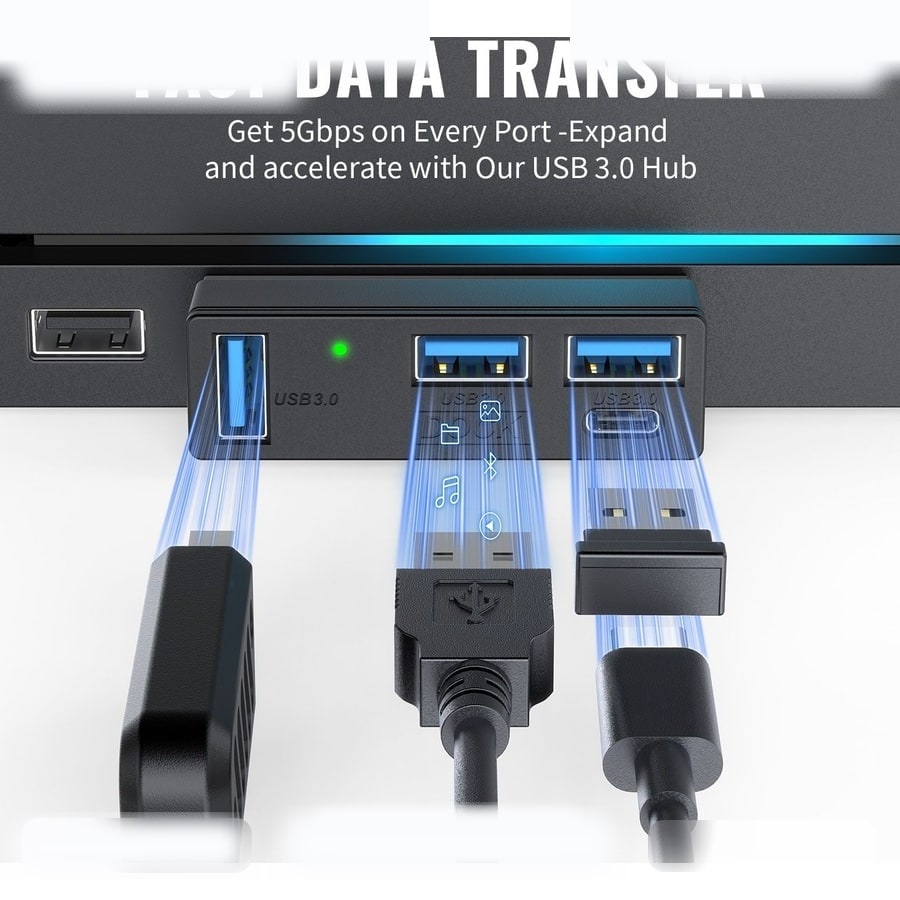 Steam Machine / PS5 / PC 4-in-1 USB 3.0 Hub sanitized image 4
